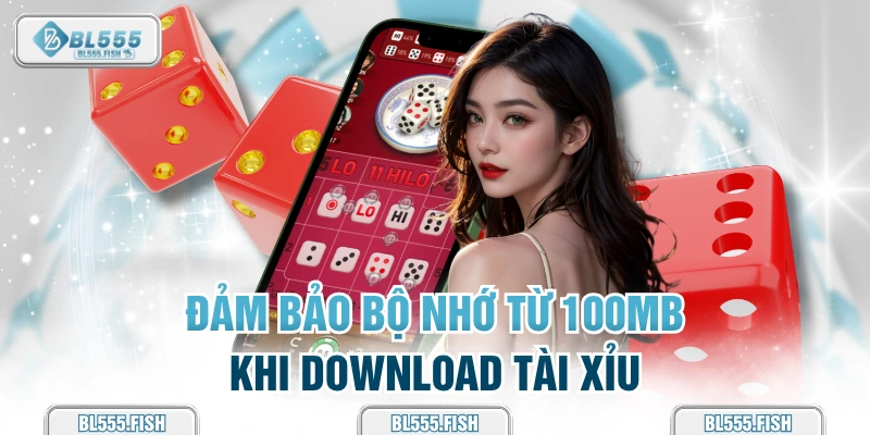 đảm bảo bộ nhớ từ 100mb 